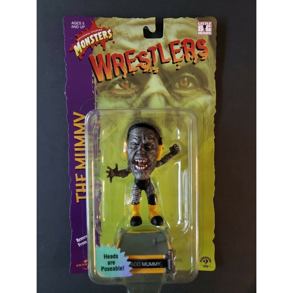 Little Big Heads Monsters Wrestlers Madd Mummy Universal Studios 2000 U159